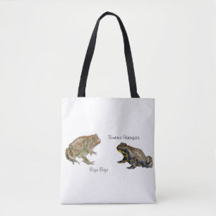 Amphibians, Reptiles & Insects Watercolor Tote Bag