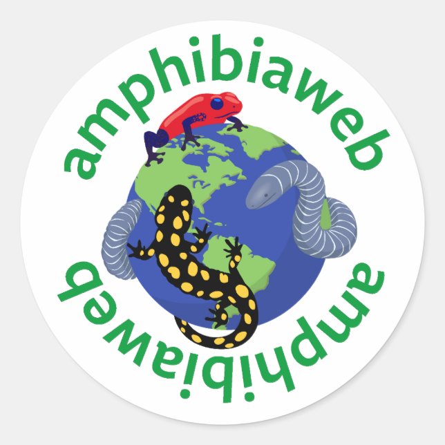 amphibiaweb logo sticker (Front)