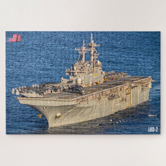AMPHIBIOUS ASSAULT SHIP – LHD 2 (20x30 INCH) Jigsaw Puzzle (Horizontal)