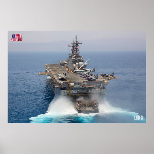 AMPHIBIOUS ASSAULT SHIP – LHD-3 POSTER (Front)