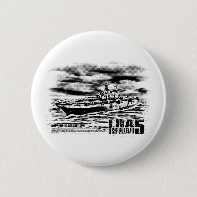 Amphibious assault ship Peleliu Button (Front)