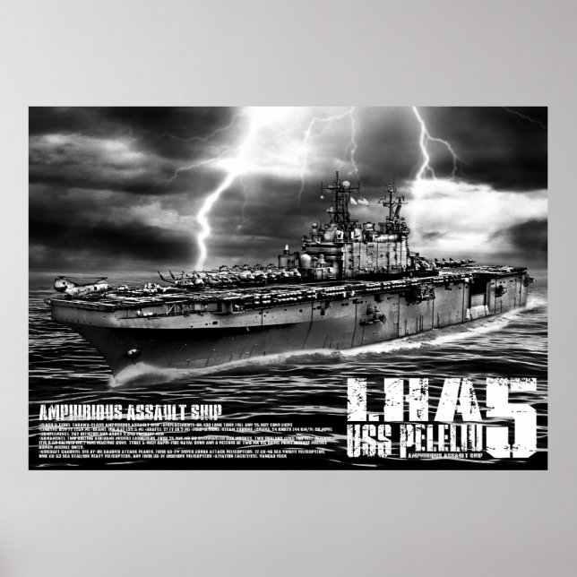 Amphibious assault ship Peleliu Print (Front)