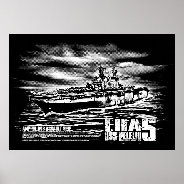 Amphibious assault ship Peleliu Print (Front)