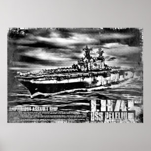 Amphibious assault ship Peleliu Print