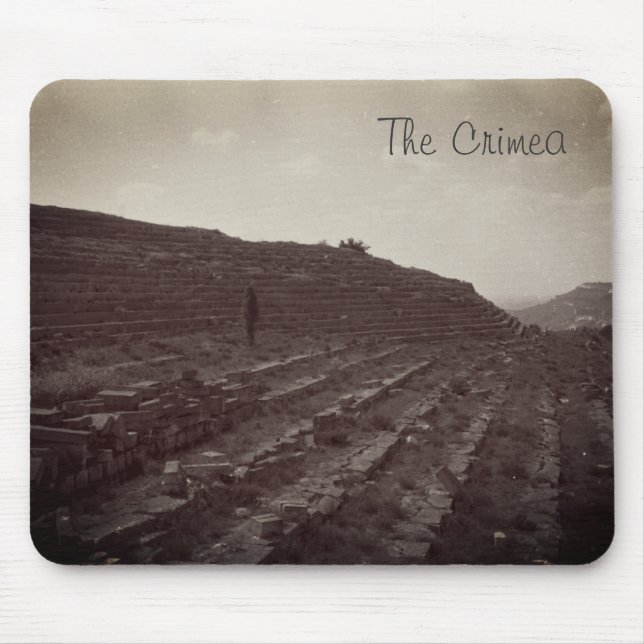 Amphitheatre Limestone Quarry in the Crimea Mouse Mouse Pad (Front)