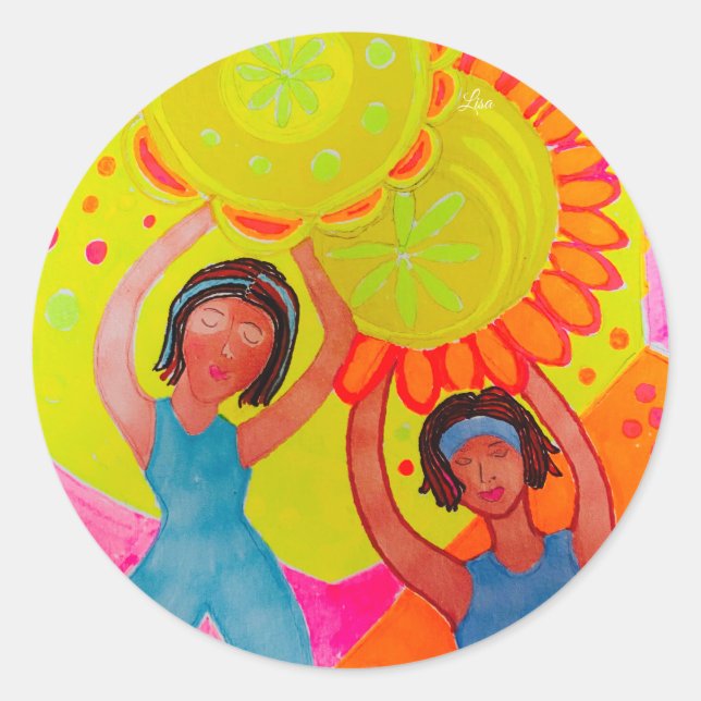 Amplify Classic Round Sticker (Front)