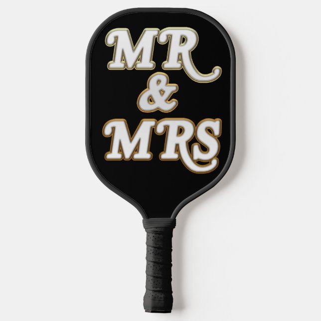 Amplify Playtime with the Elegant Mr. and Mrs Pickleball Paddle (Back)