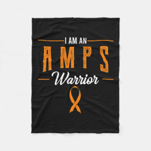Amps Warrior Amplified Pain Syndrome Awareness Sup Fleece Blanket