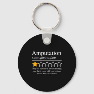 Amputation Amputee Funny Prosthetic Leg Arm Recove Key Ring