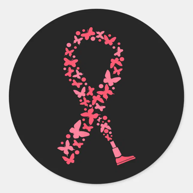 Amputee Awareness Ribbon Handicap Prosthetic Leg A Classic Round ...