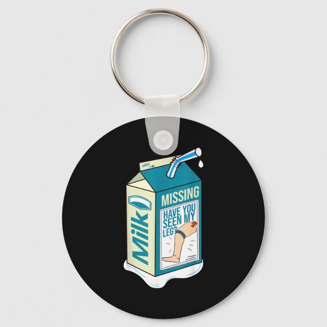 Amputee Funny Shirt Humor Quote Prosthetic Joke  Key Ring (Front)