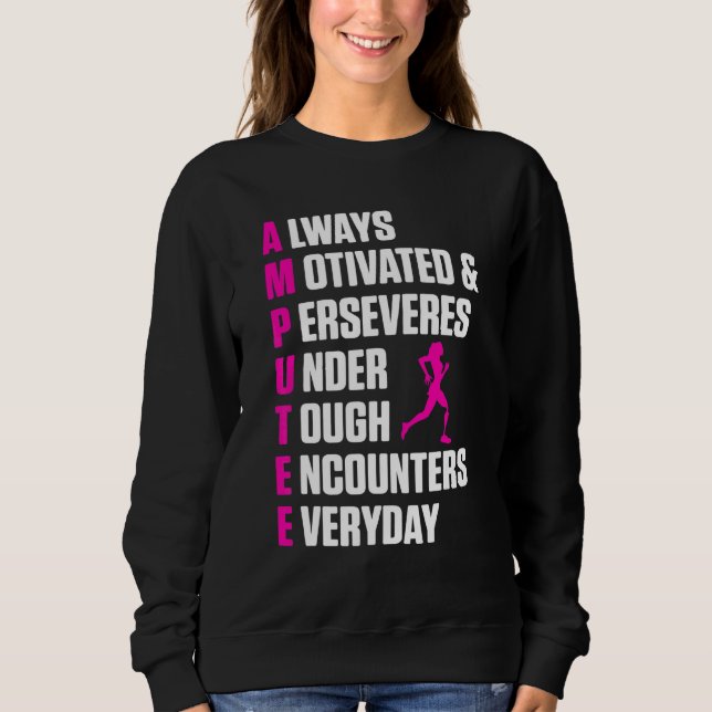 Amputee Humour Definition Leg Arm Funny Recovery Sweatshirt (Front)