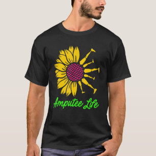 Amputee Humour Flower Life Leg Arm Funny Recovery T-Shirt