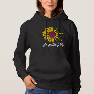 Amputee Humour Flower Life Leg Arm  Recovery Hoodie