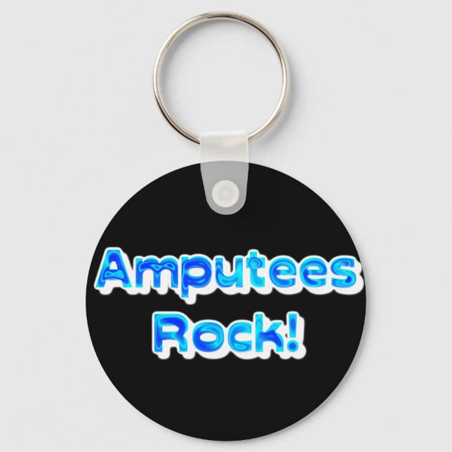 Amputees Rock! Key Ring (Front)