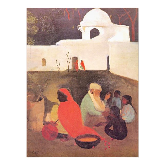 Amrita Sher-Gil - Ancient Storyteller, fine art Photo Print (Front)