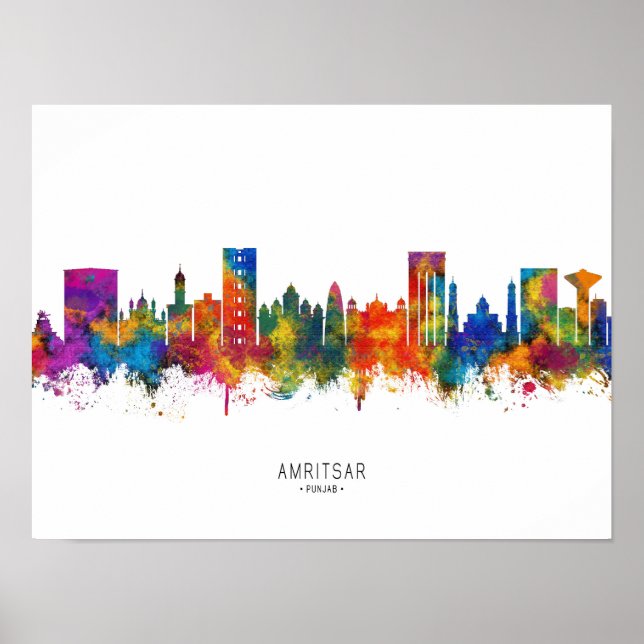 Amritsar Punjab Skyline Poster (Front)