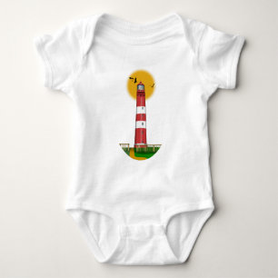 Amrum Lighthouse Germany Baby Bodysuit