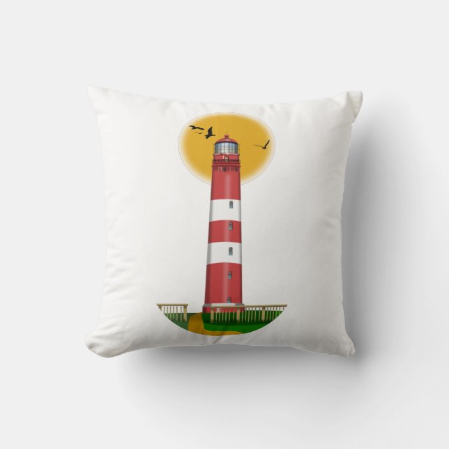 Amrum Lighthouse Germany Cushion (Front)