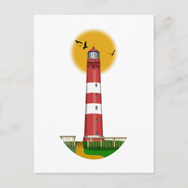 Amrum Lighthouse Germany Postcard (Front)