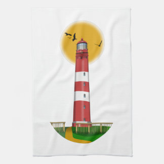 Amrum Lighthouse Germany Tea Towel
