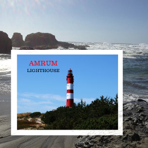 Amrum Lighthouse, Nordfriesland, Germany Postcard