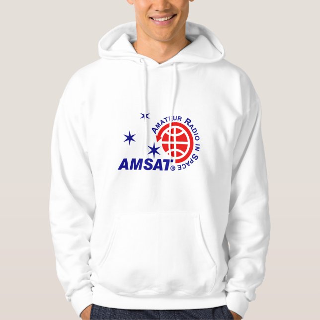 AMSAT Logo Hooded Sweatshirt (Front)