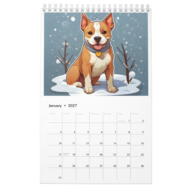 AmStaff Adventures Calendar (Jan 2027)