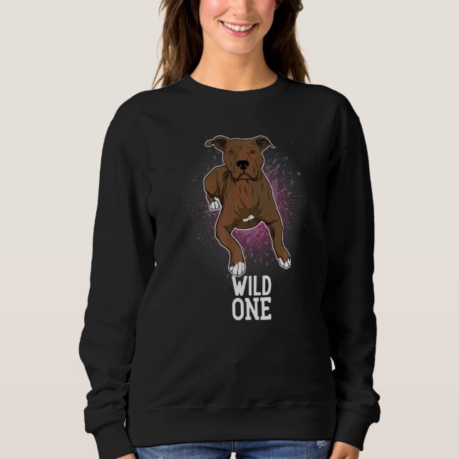 Amstaff American Staffordshire Terrier Vintage  8 Sweatshirt (Front)