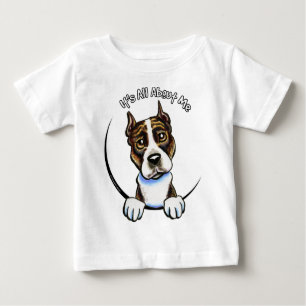 AmStaff Brindle IAAM Baby T-Shirt
