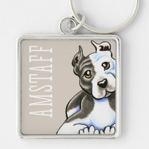 Amstaff Lean on Me (Type) Key Ring