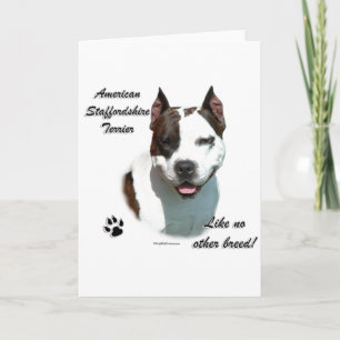 AmStaff Like No Other Breed Holiday Card