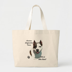 AmStaff Like No Other Breed Large Tote Bag