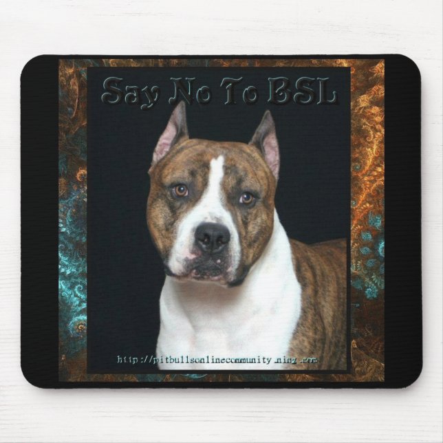 Amstaff No BSL Mouse Pad (Front)