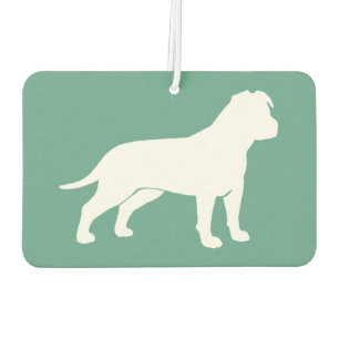 AmStaff Silhouette (Floppy Ears) Car Air Freshener
