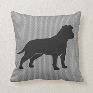 AmStaff Silhouette (Floppy Ears) Cushion