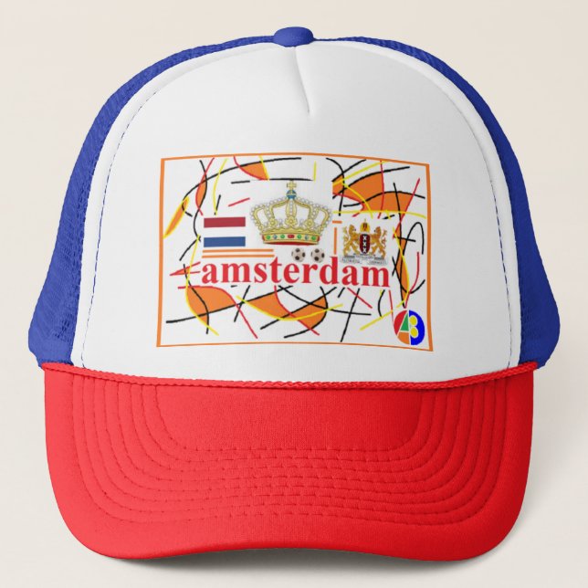 Amsterdam 05 Kappe Trucker Hat (Front)