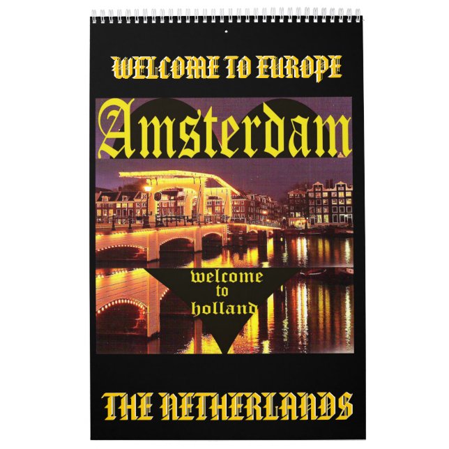 AMSTERDAM 1, AMSTERDAM, HOLLAND , ... - Customised Calendar (Cover)