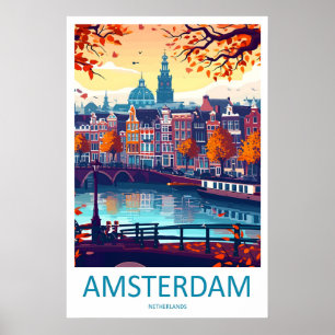 Amsterdam 2Vintage Travel Poster Ski National Park