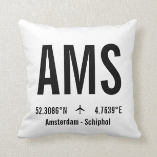 Amsterdam Airport Code - Aviation Cushion