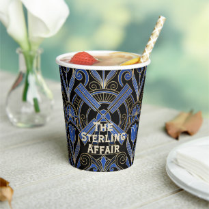Amsterdam Art Deco   Windmills Custom Name Paper Cups