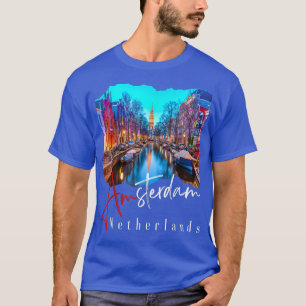 Amsterdam At Night NetherlandsHolland Amsterdam T-Shirt