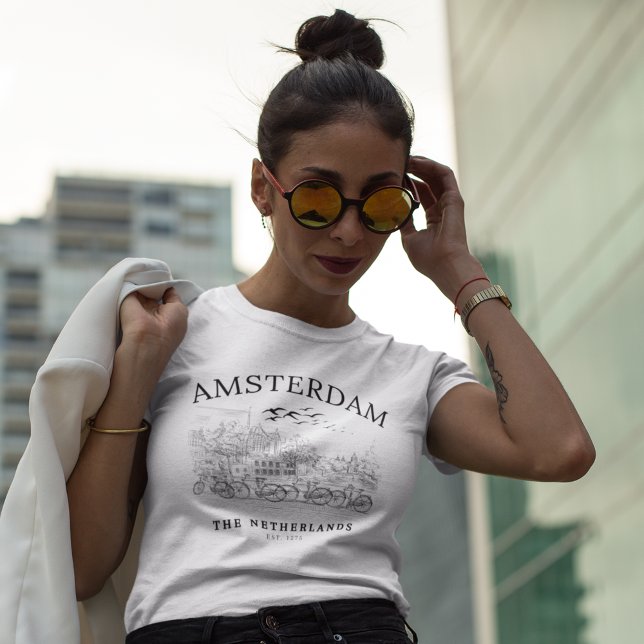 Amsterdam Beautiful Vintage Landscape T-Shirt (Creator Uploaded)