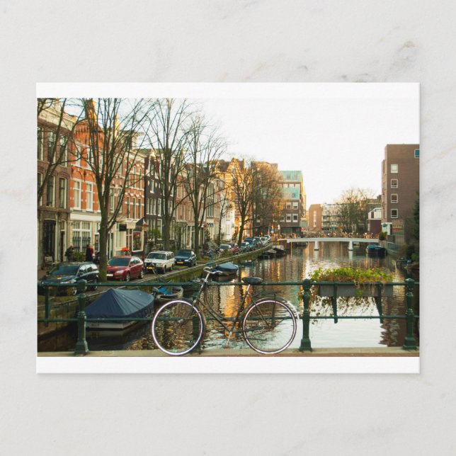 Amsterdam Bicicle Postcard (Front)