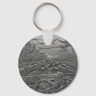 Amsterdam Bike Design Keychain