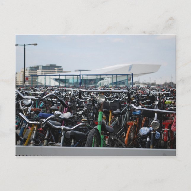 Amsterdam - Bikes Postcard (Front)