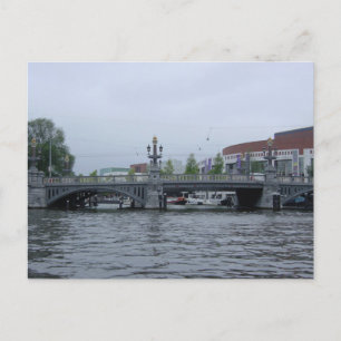 Amsterdam Bridge Photo Postcard