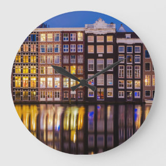 Amsterdam Building Round Wall Clock