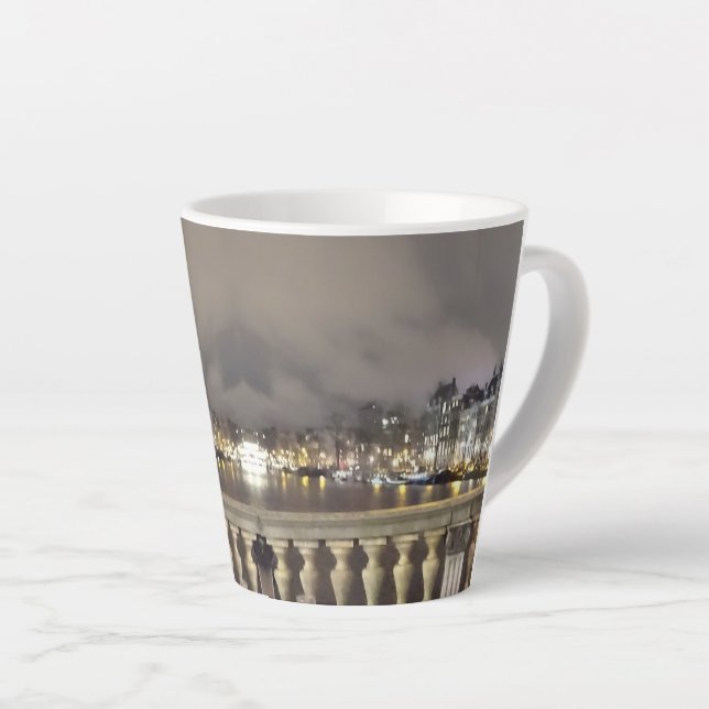 Amsterdam, Canal & Bridge Latte Mug (Right Angle)