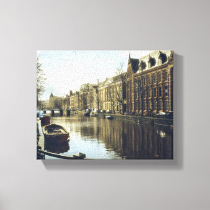 Amsterdam Canal Canvas Print